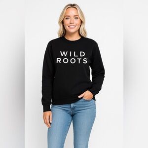 Wild Roots Black Crew Neck Black